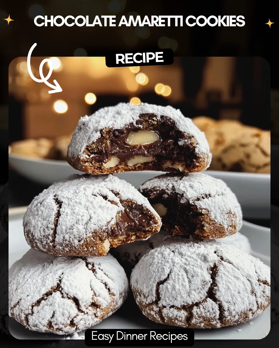 Chocolate Amaretti Cookies