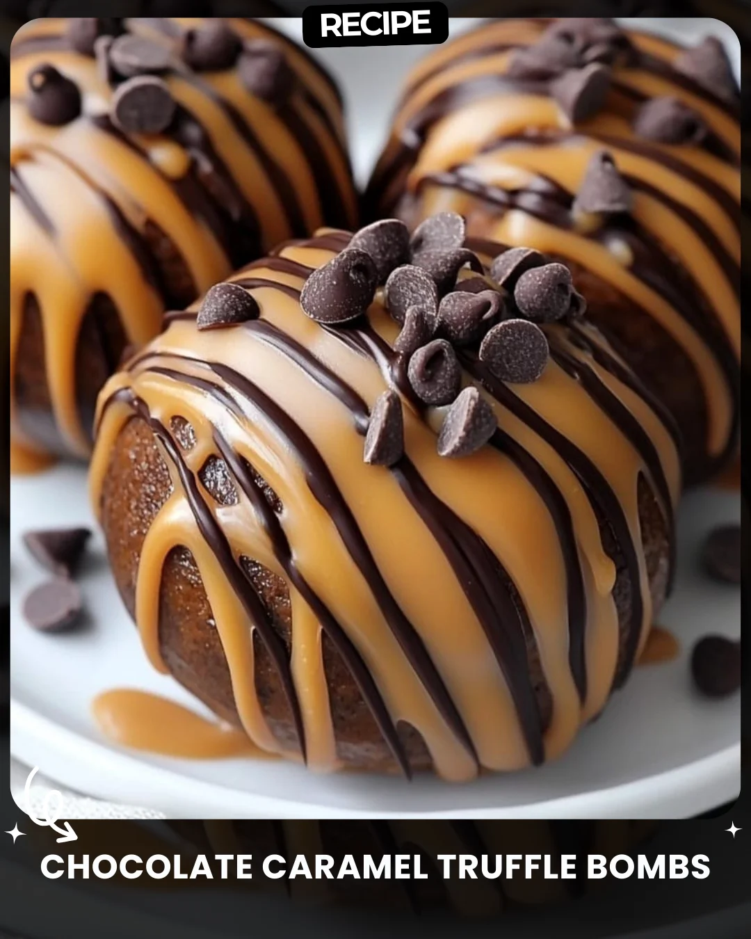 Chocolate Caramel Truffle Bombs