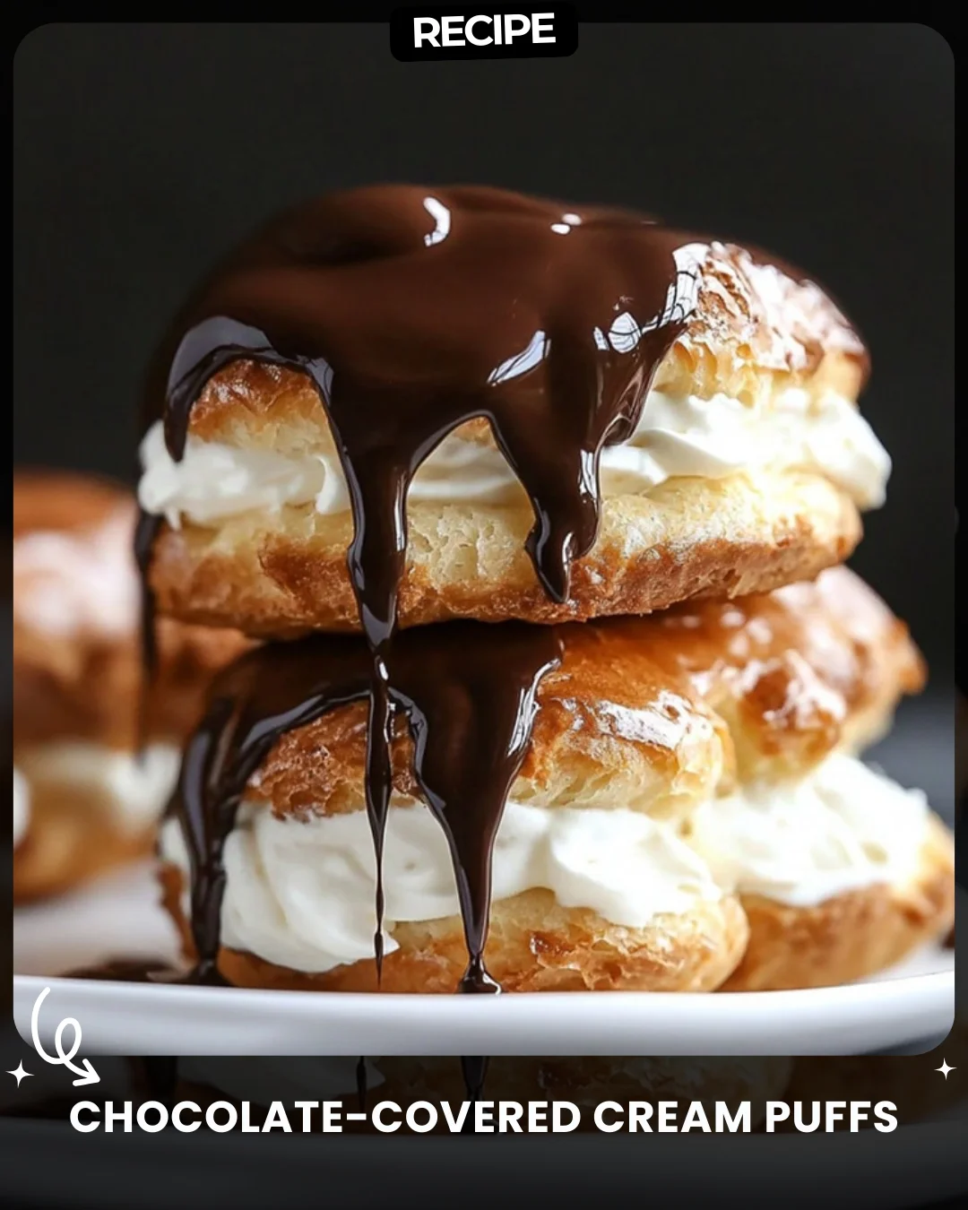 Chocolate-Covered Cream Puffs