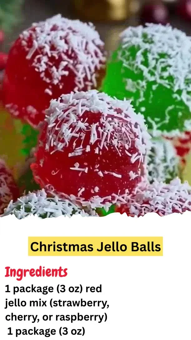 Christmas Jello Balls