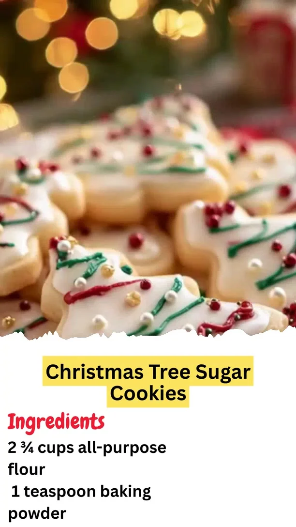 Christmas Tree Sugar Cookies