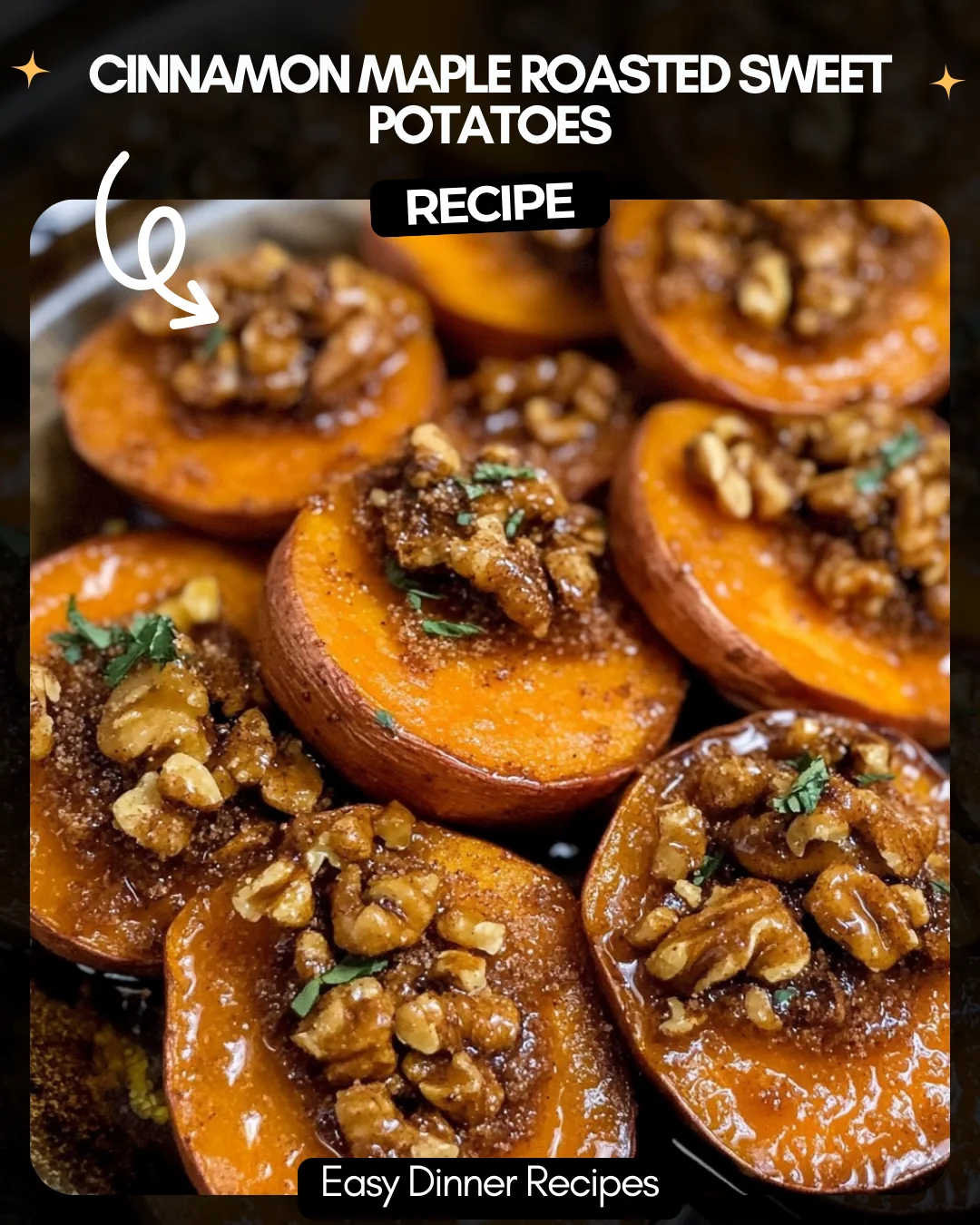 Cinnamon Maple Roasted Sweet Potatoes