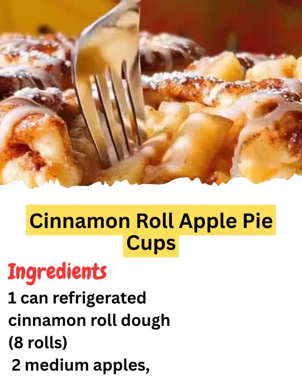 Cinnamon Roll Apple Pie Cups