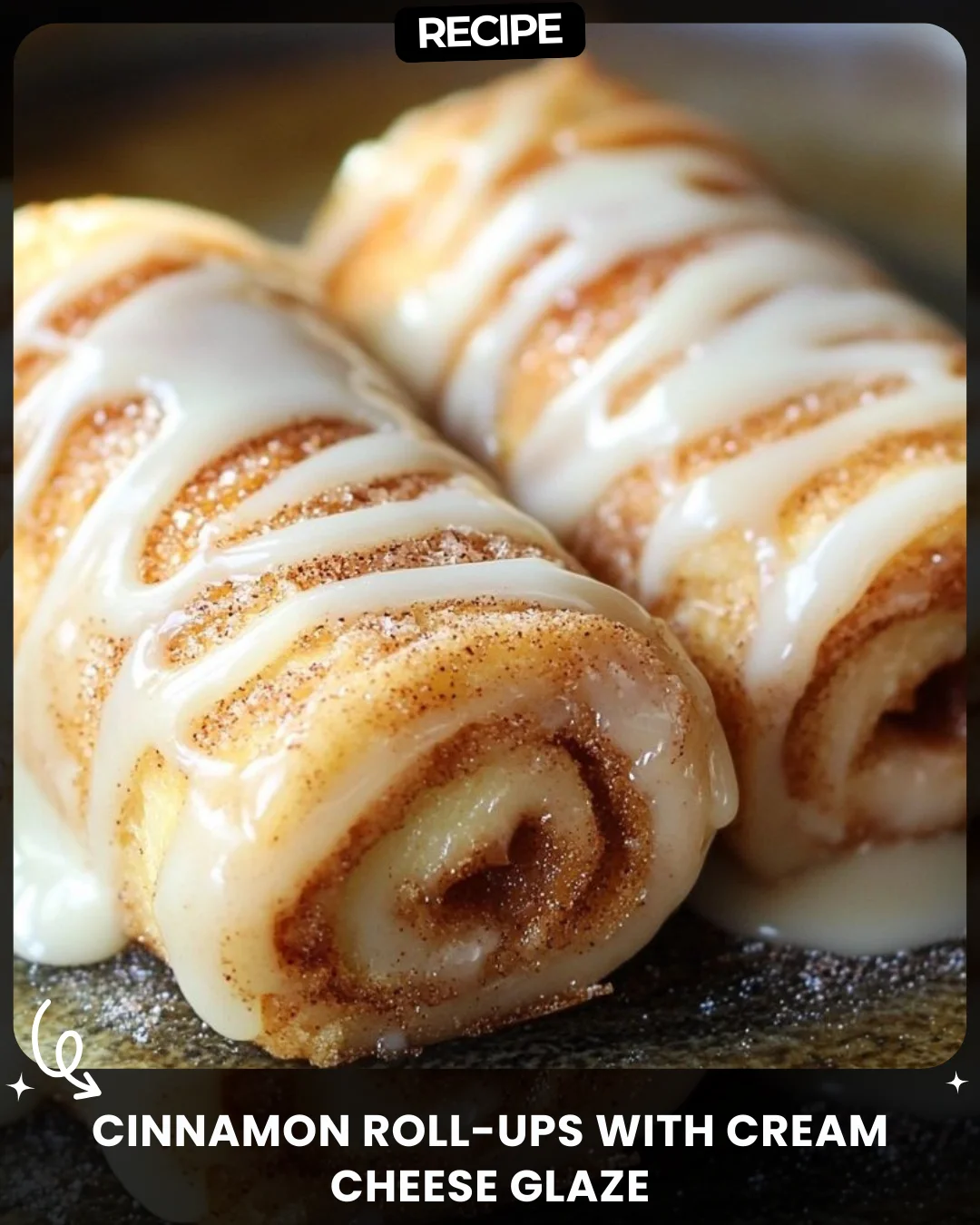 Cinnamon Roll-Ups with Cream Cheese Glaze