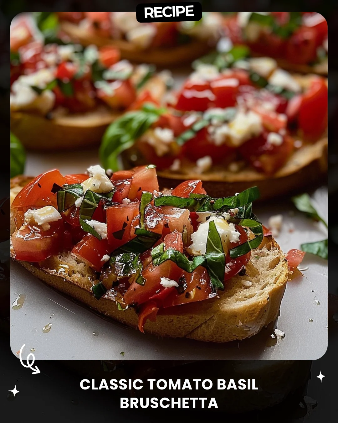 Classic Tomato Basil Bruschetta