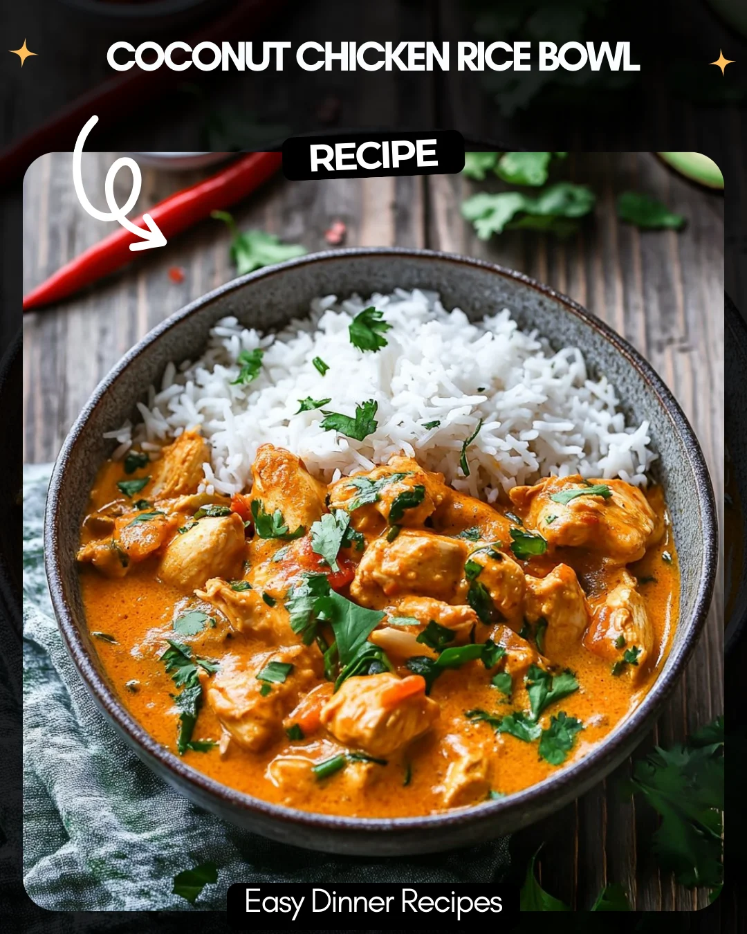 Coconut Chicken Rice Bowl