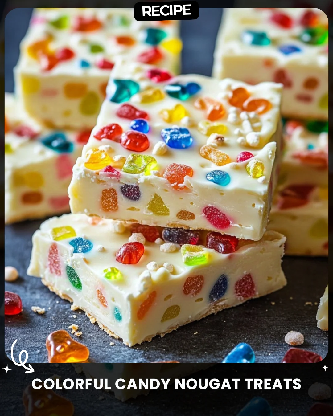 Colorful Candy Nougat Treats