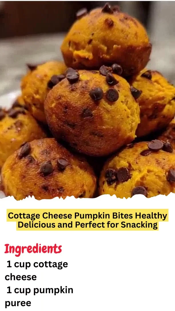 Cottage Cheese Pumpkin Bites Healthy Delicious and Perfect for Snacking