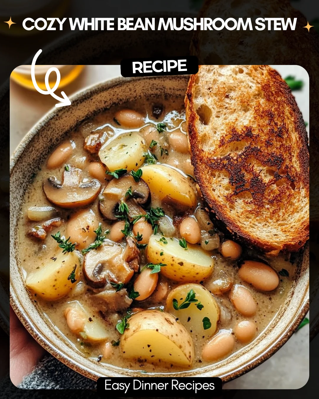Cozy White Bean Mushroom Stew