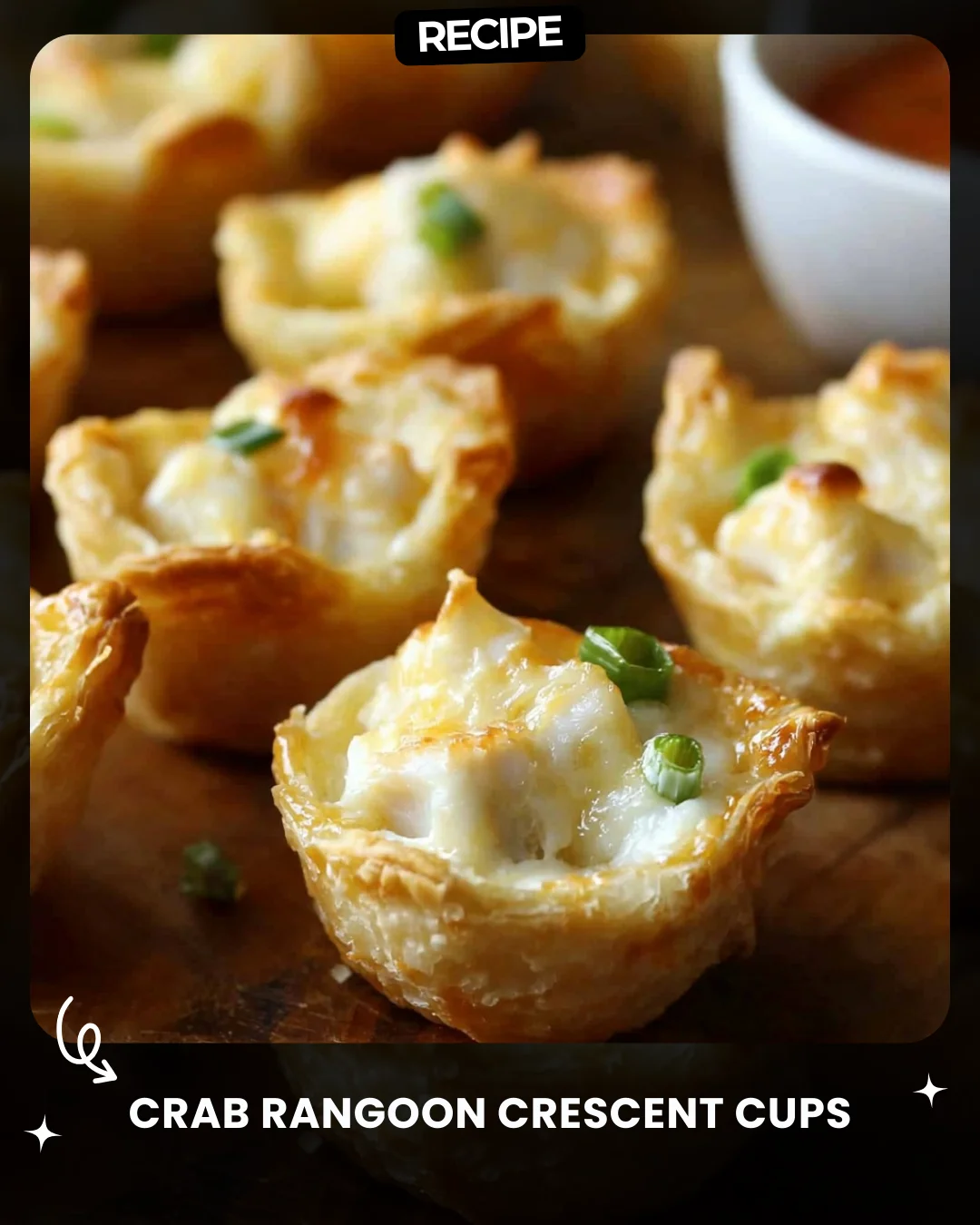 Crab Rangoon Crescent Cups
