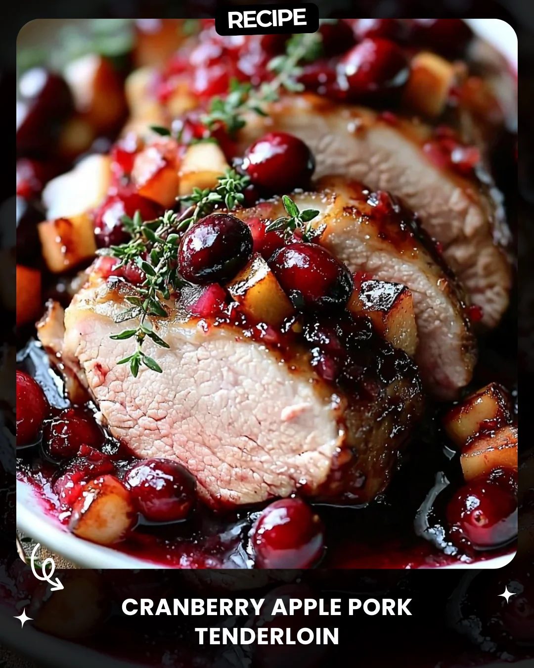 Cranberry Apple Pork Tenderloin