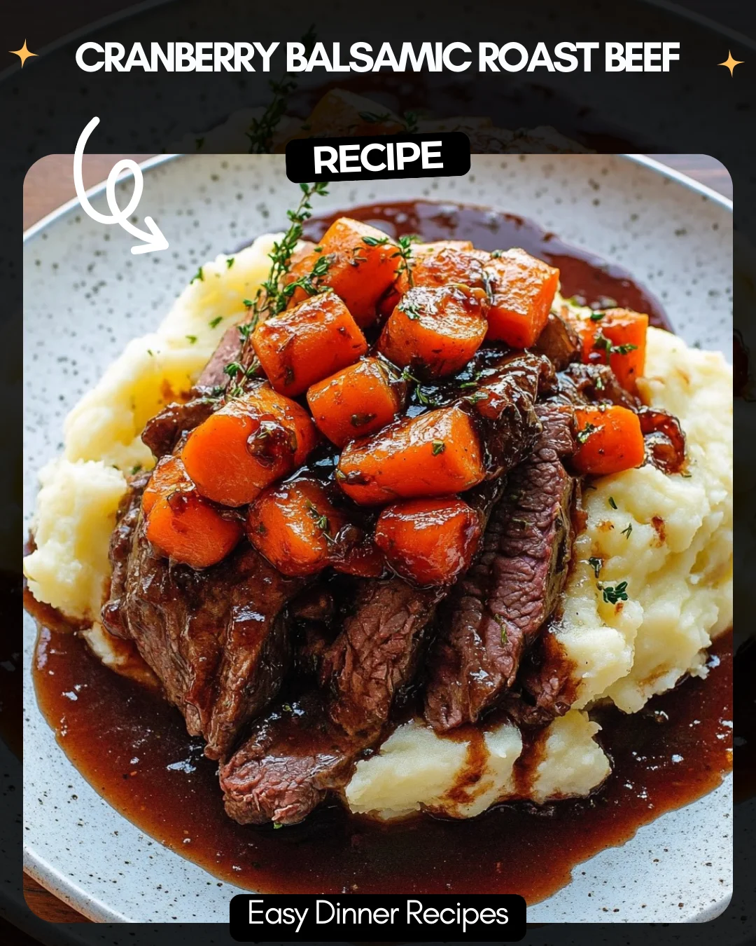 Cranberry Balsamic Roast Beef