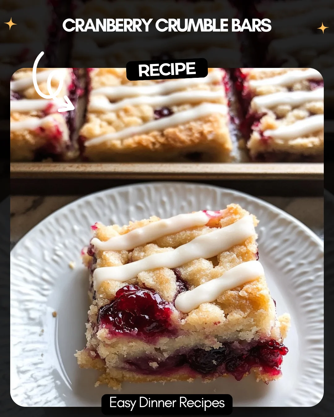 Cranberry Crumble Bars