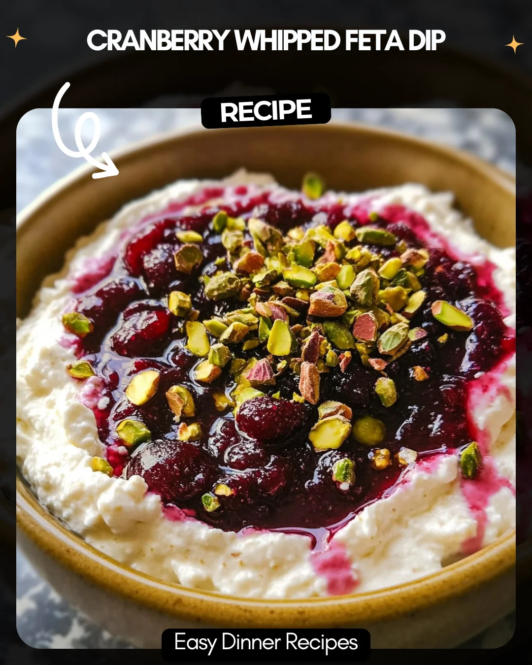 Cranberry Whipped Feta Dip