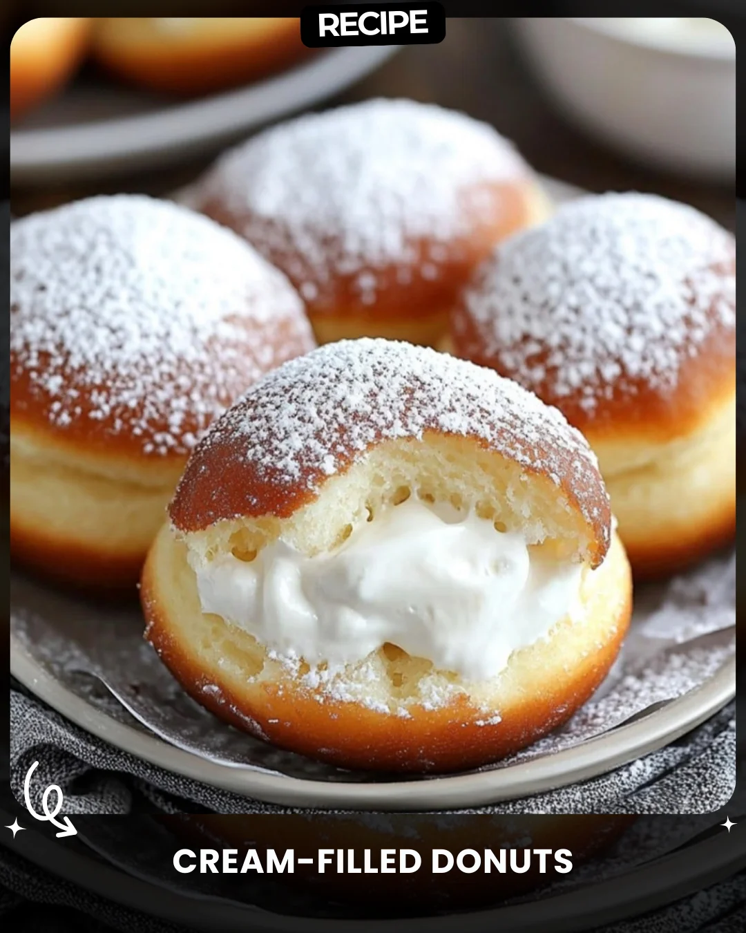 Cream-Filled Donuts
