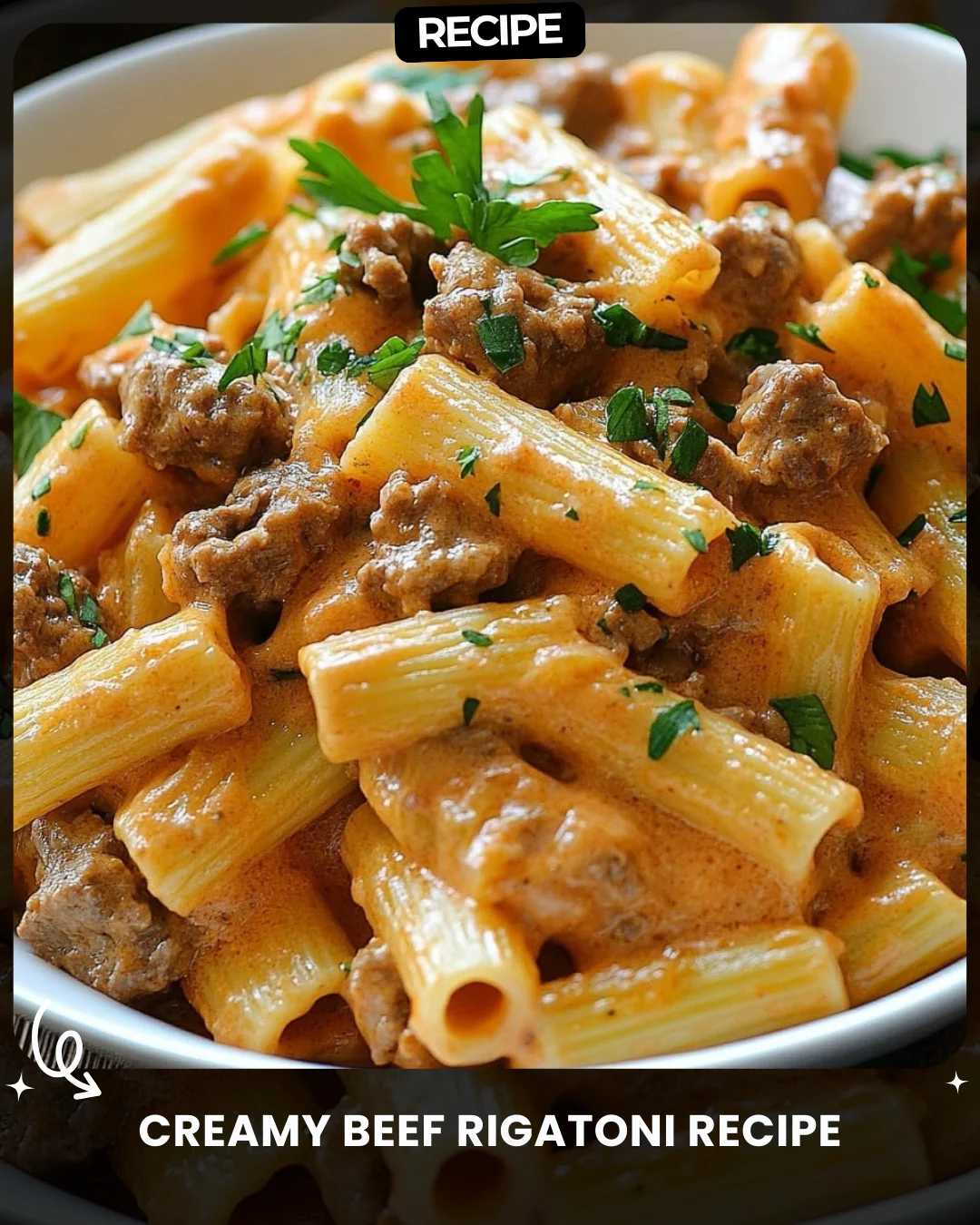 Creamy Beef Rigatoni Recipe