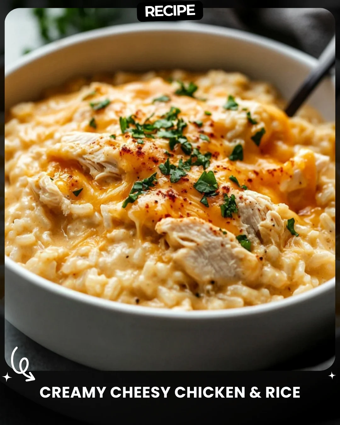 Creamy Cheesy Chicken & Rice