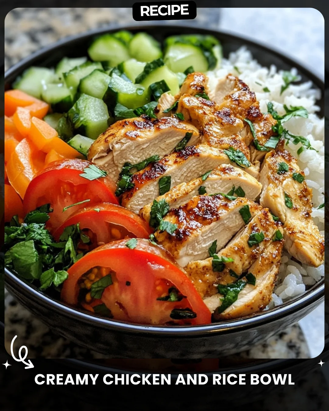 Creamy Chicken and Rice Bowl