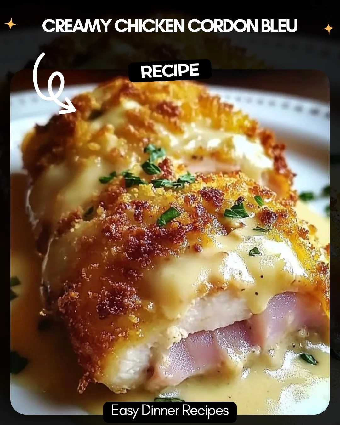 Creamy Chicken Cordon Bleu