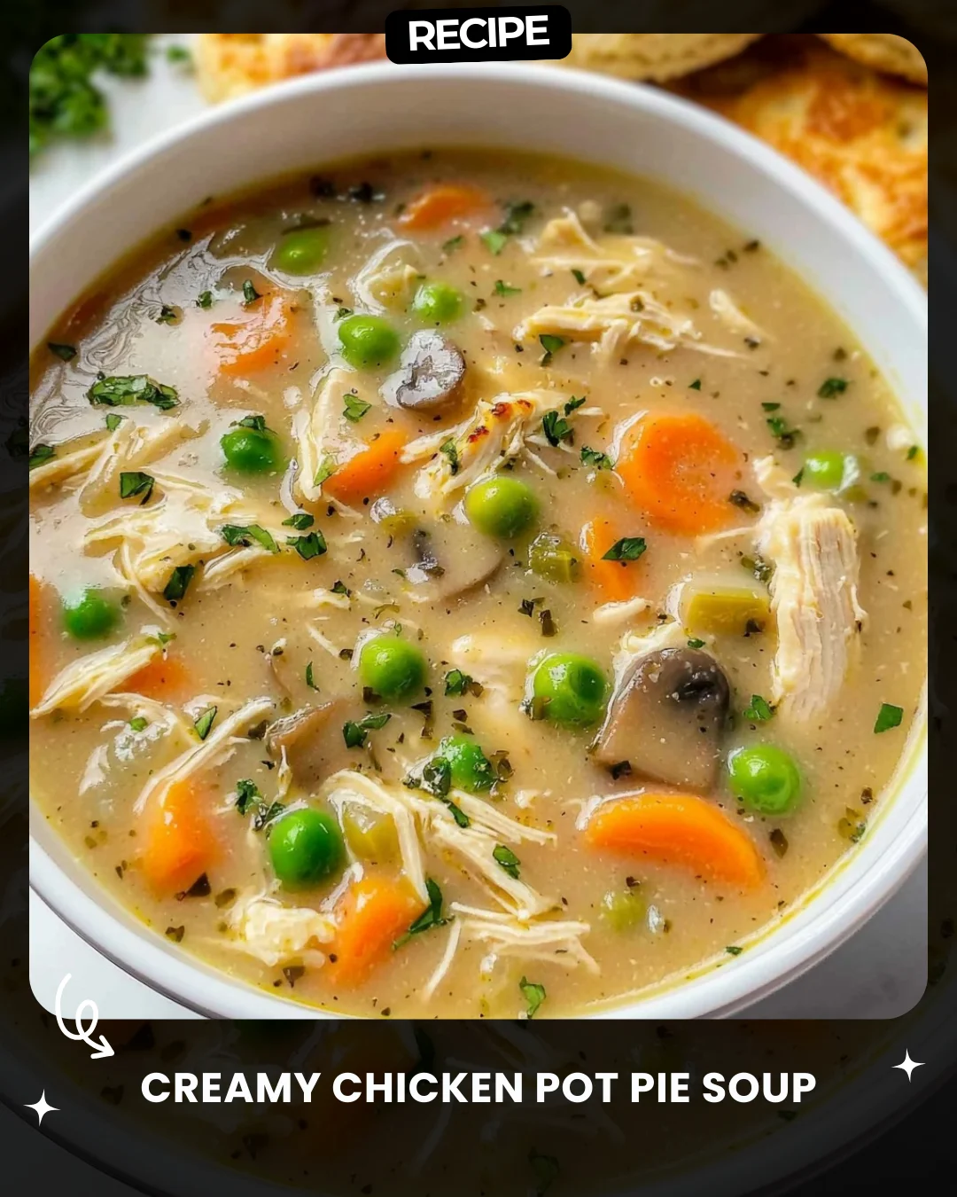 Creamy Chicken Pot Pie Soup