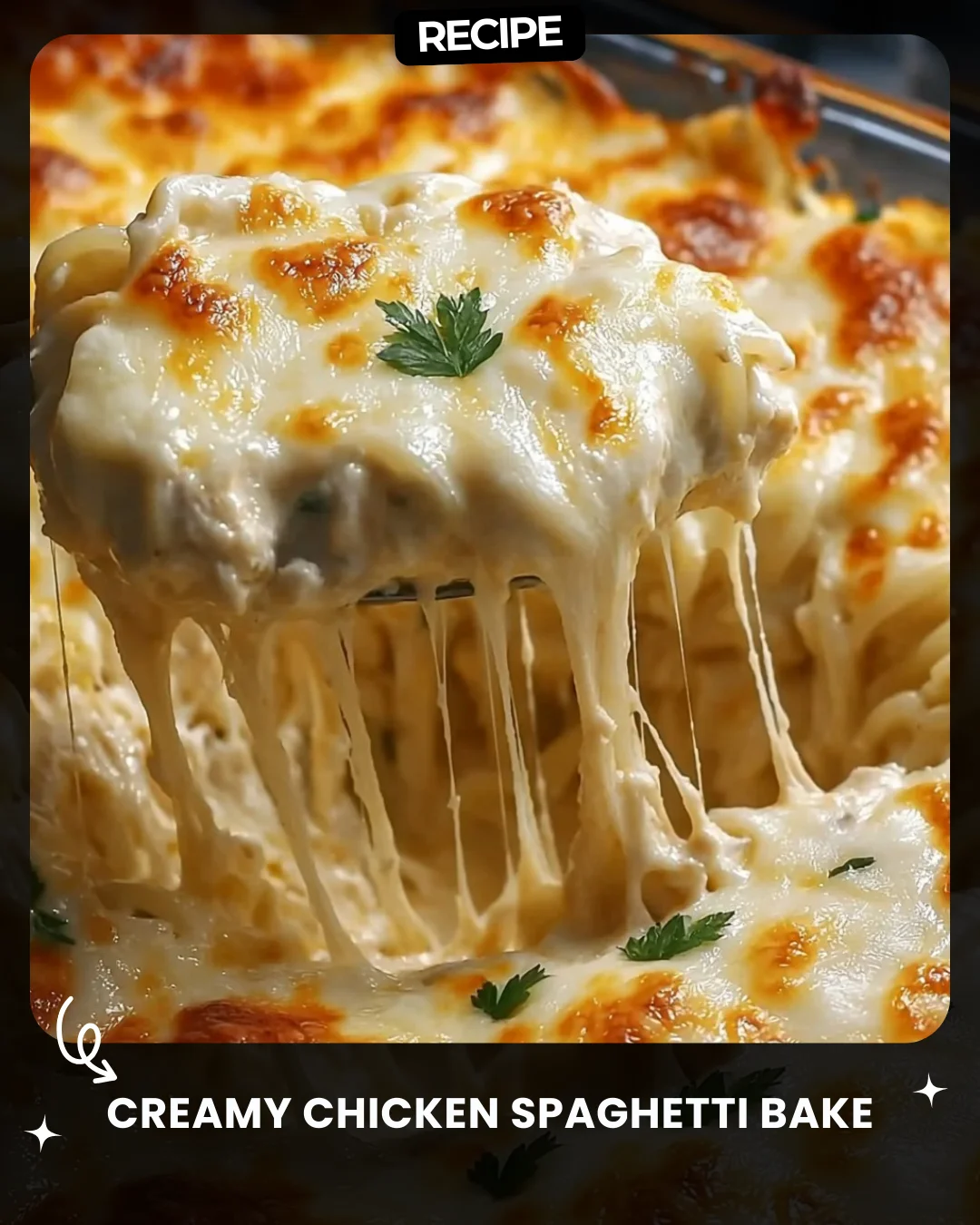 Creamy Chicken Spaghetti Bake