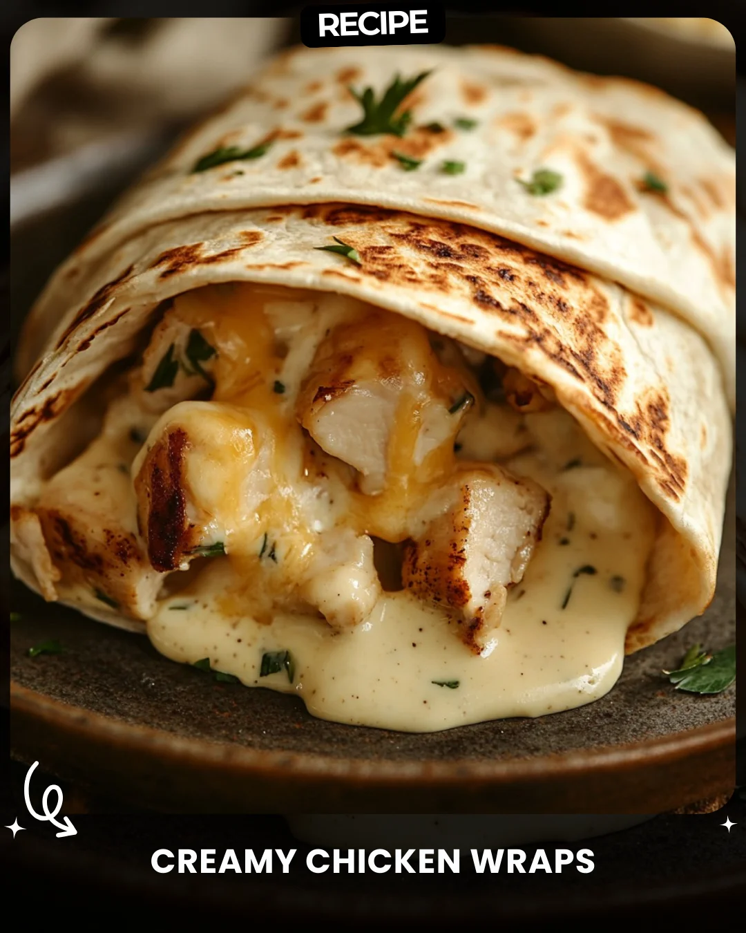 Creamy Chicken Wraps