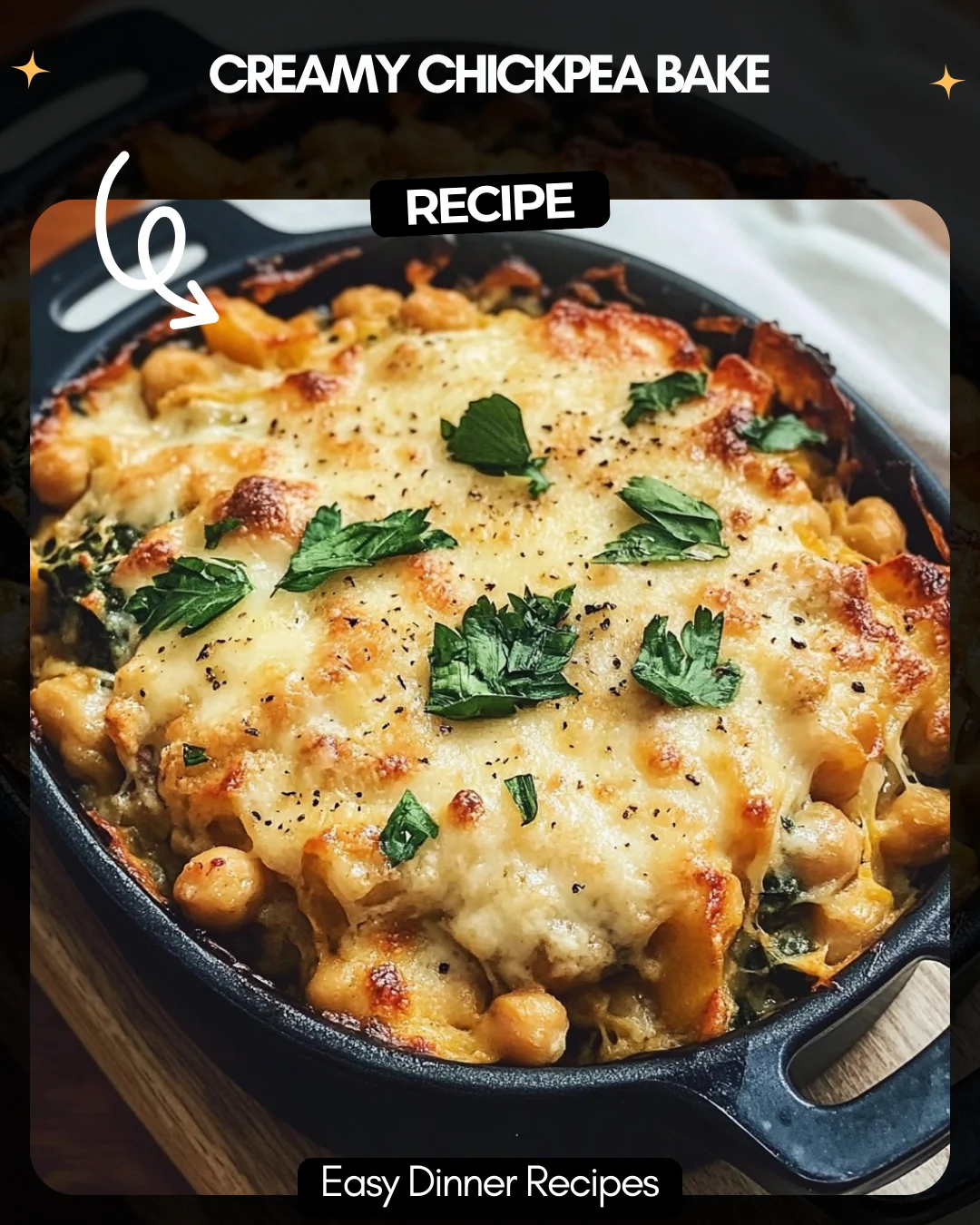 Creamy Chickpea Bake