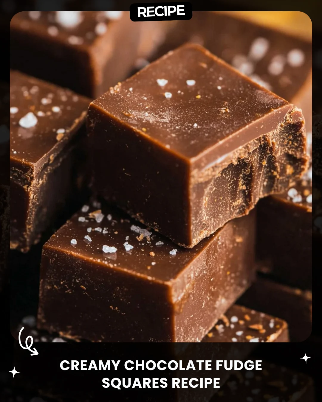 Creamy Chocolate Fudge Squares Recipe