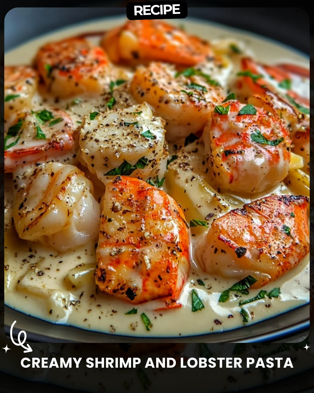 Creamy Shrimp and Lobster Pasta