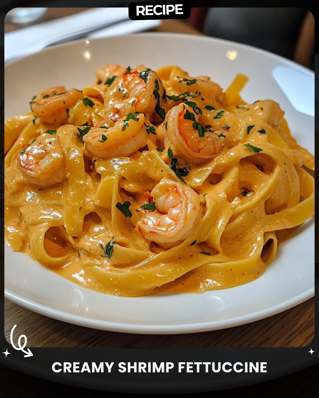 Creamy Shrimp Fettuccine