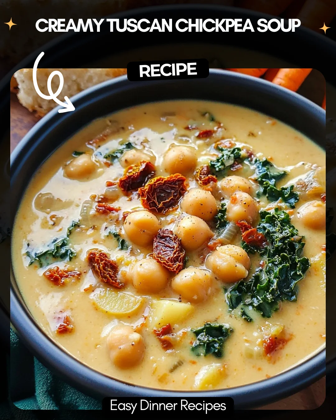 Creamy Tuscan Chickpea Soup