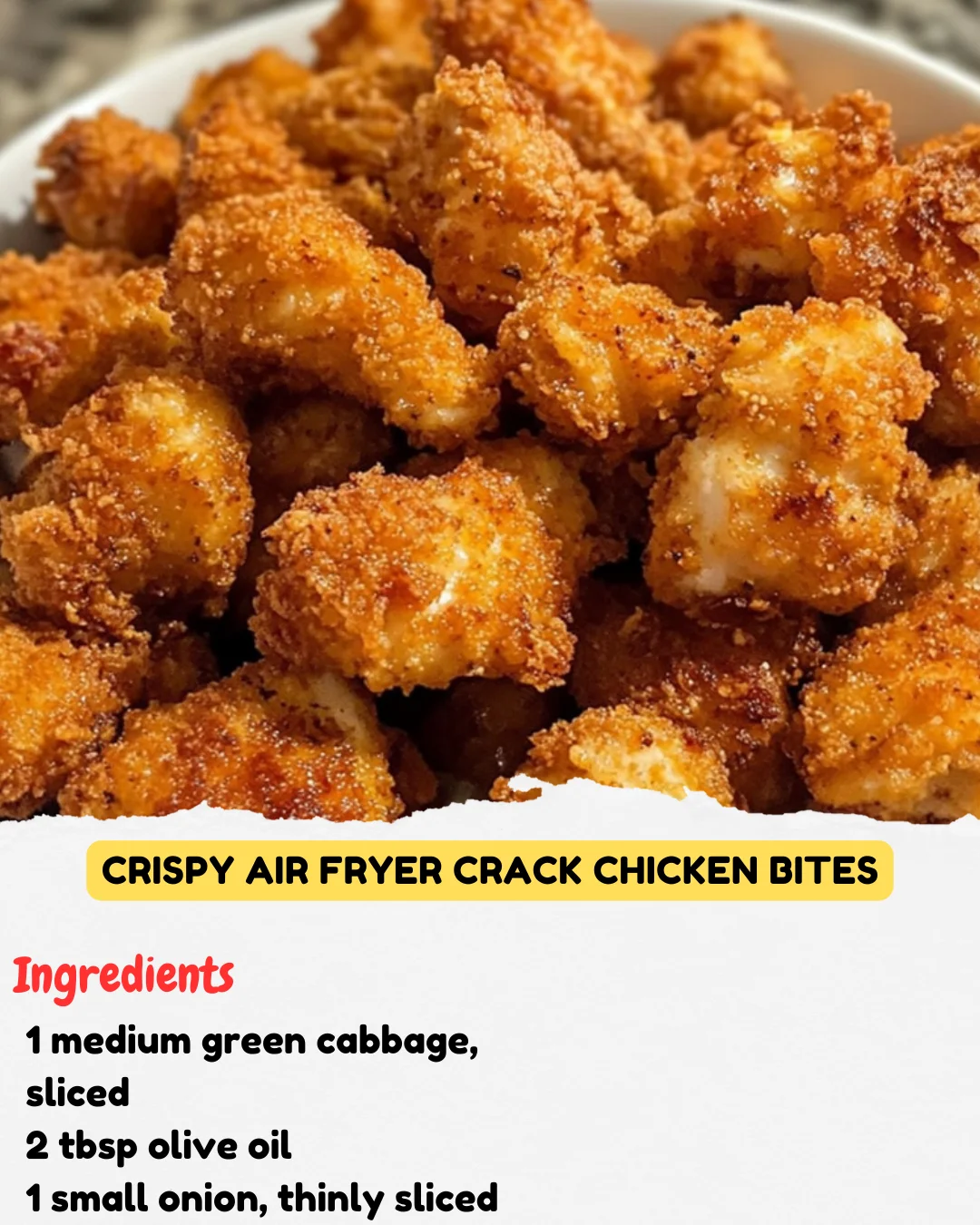 Crispy Air Fryer Crack Chicken Bites