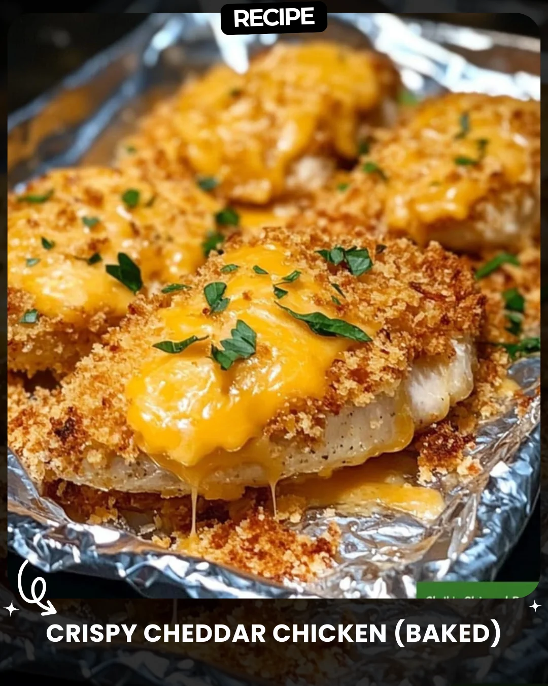 Crispy Cheddar Chicken (Baked)