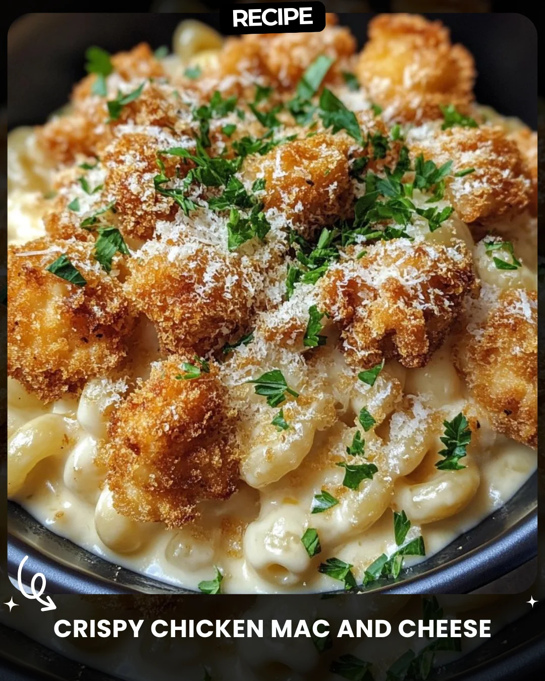 Crispy Chicken Mac and Cheese