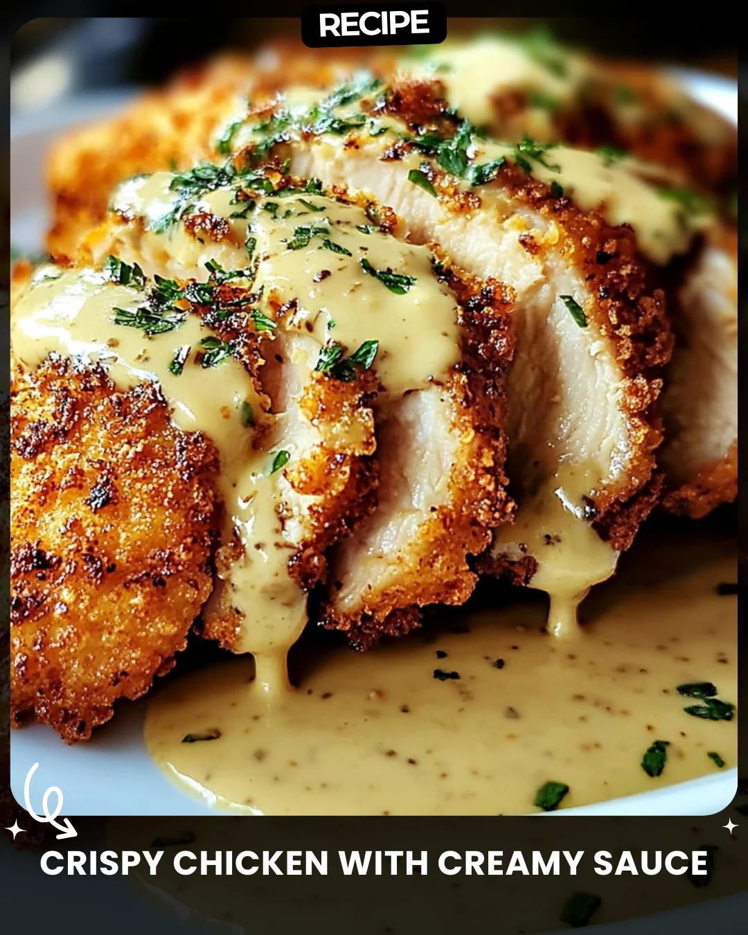 Crispy Chicken with Creamy Sauce