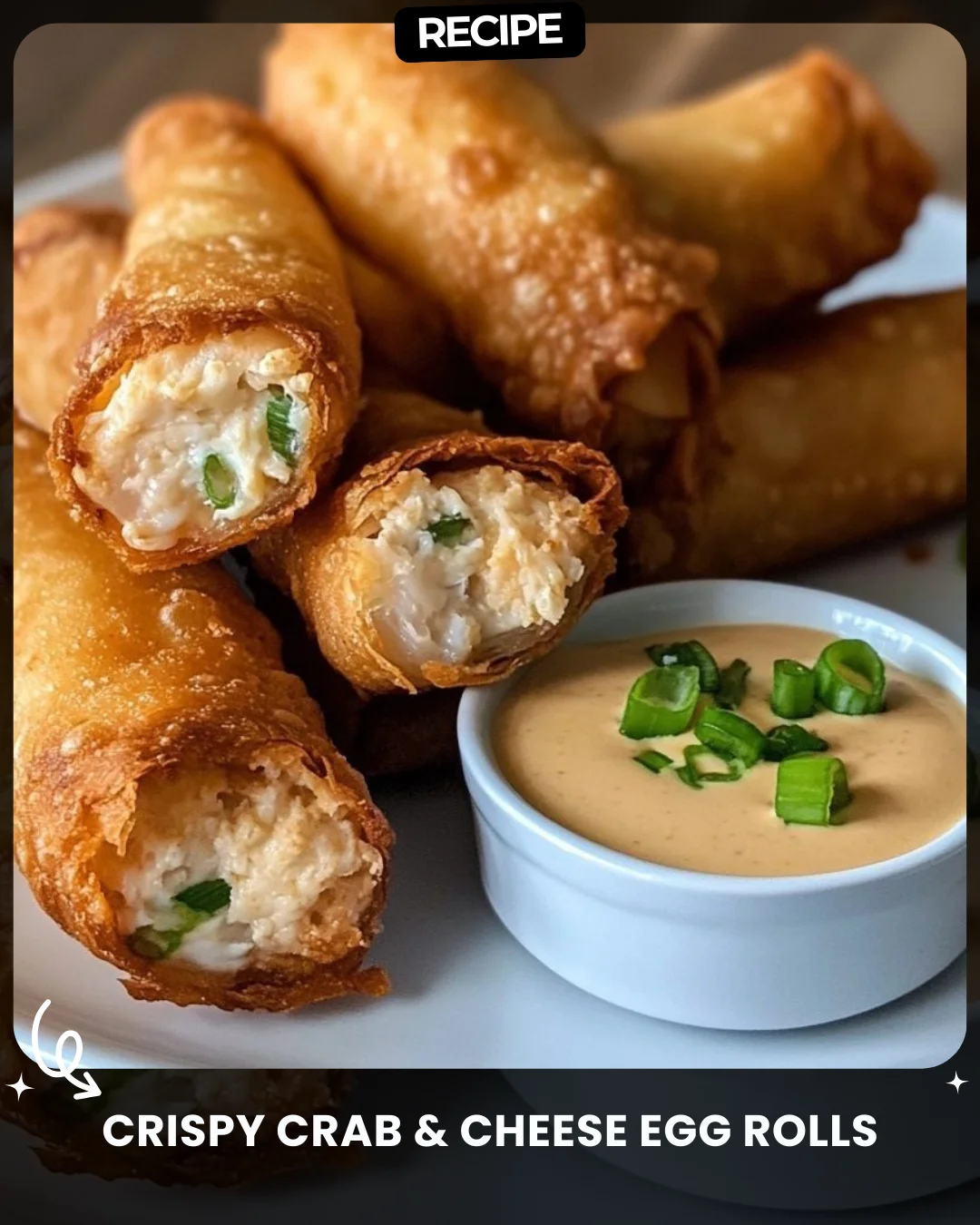 Crispy Crab & Cheese Egg Rolls