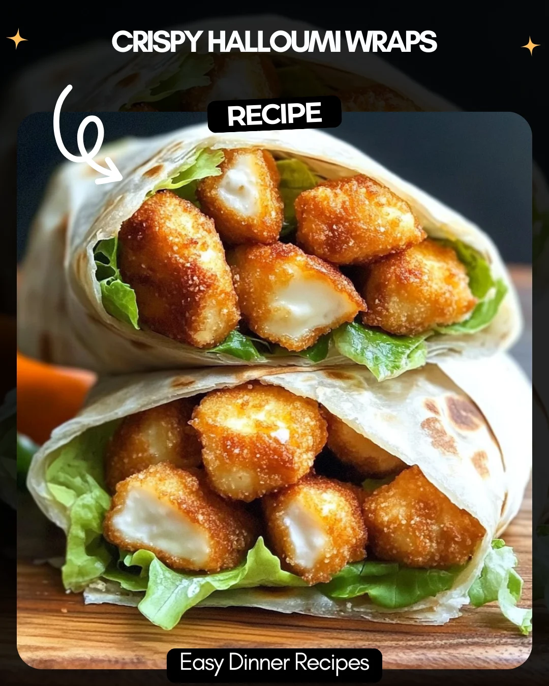 Crispy Halloumi Wraps