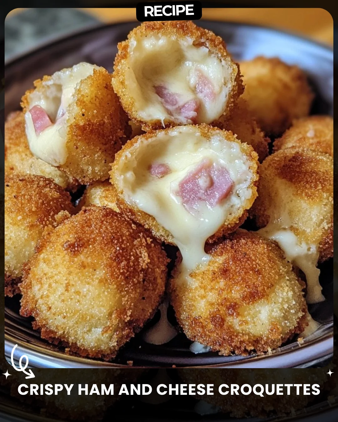 Crispy Ham and Cheese Croquettes