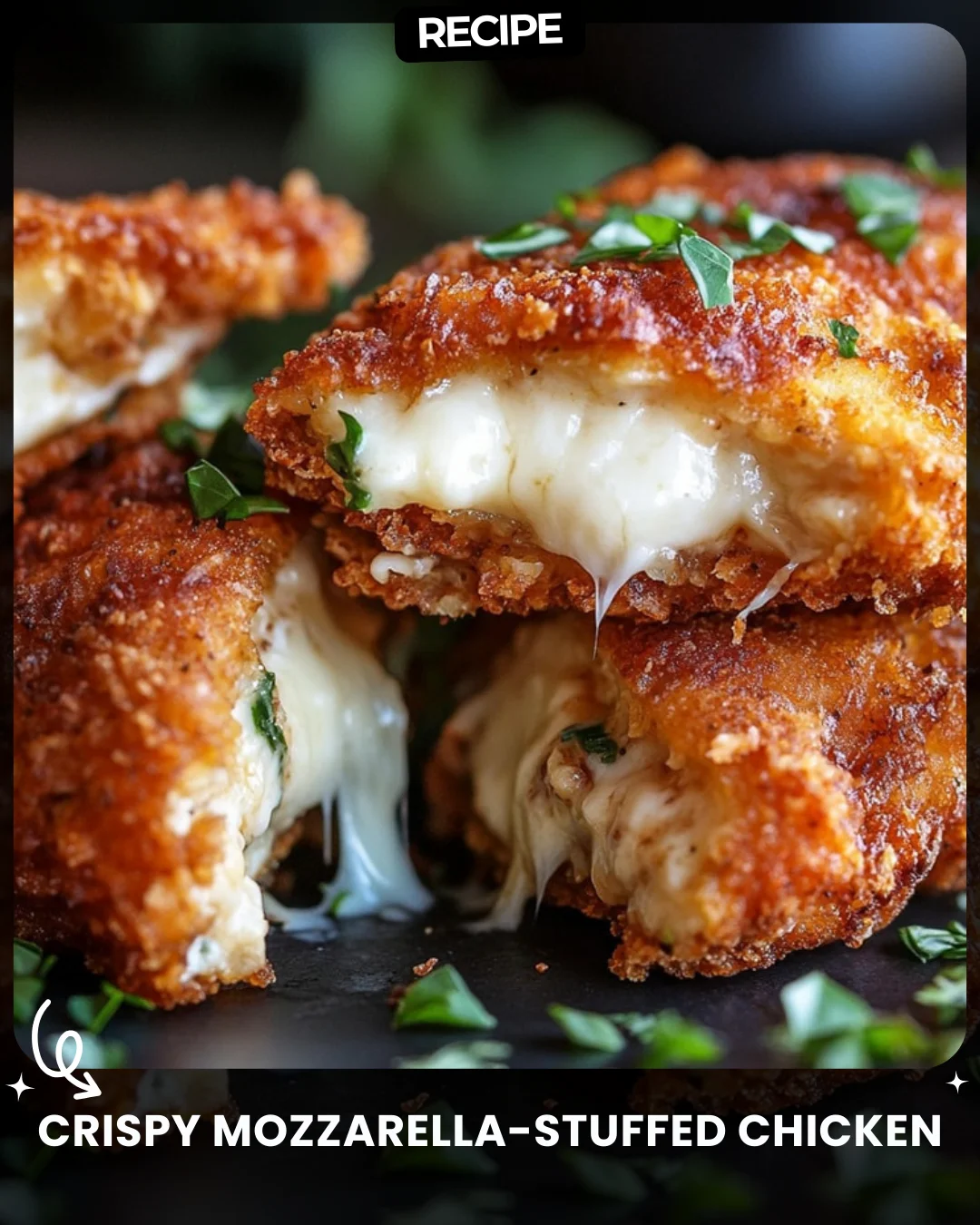 Crispy Mozzarella-Stuffed Chicken