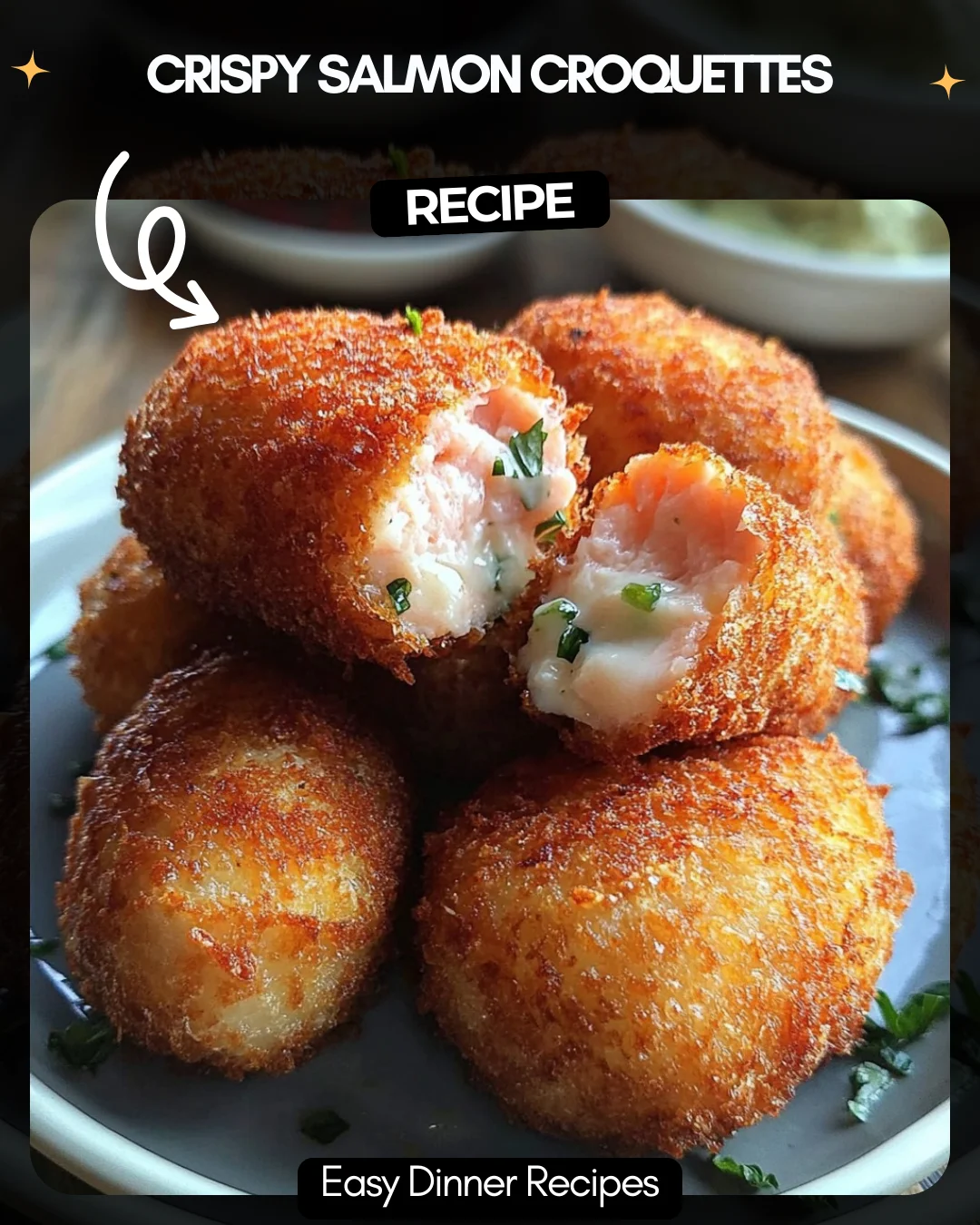Crispy Salmon Croquettes