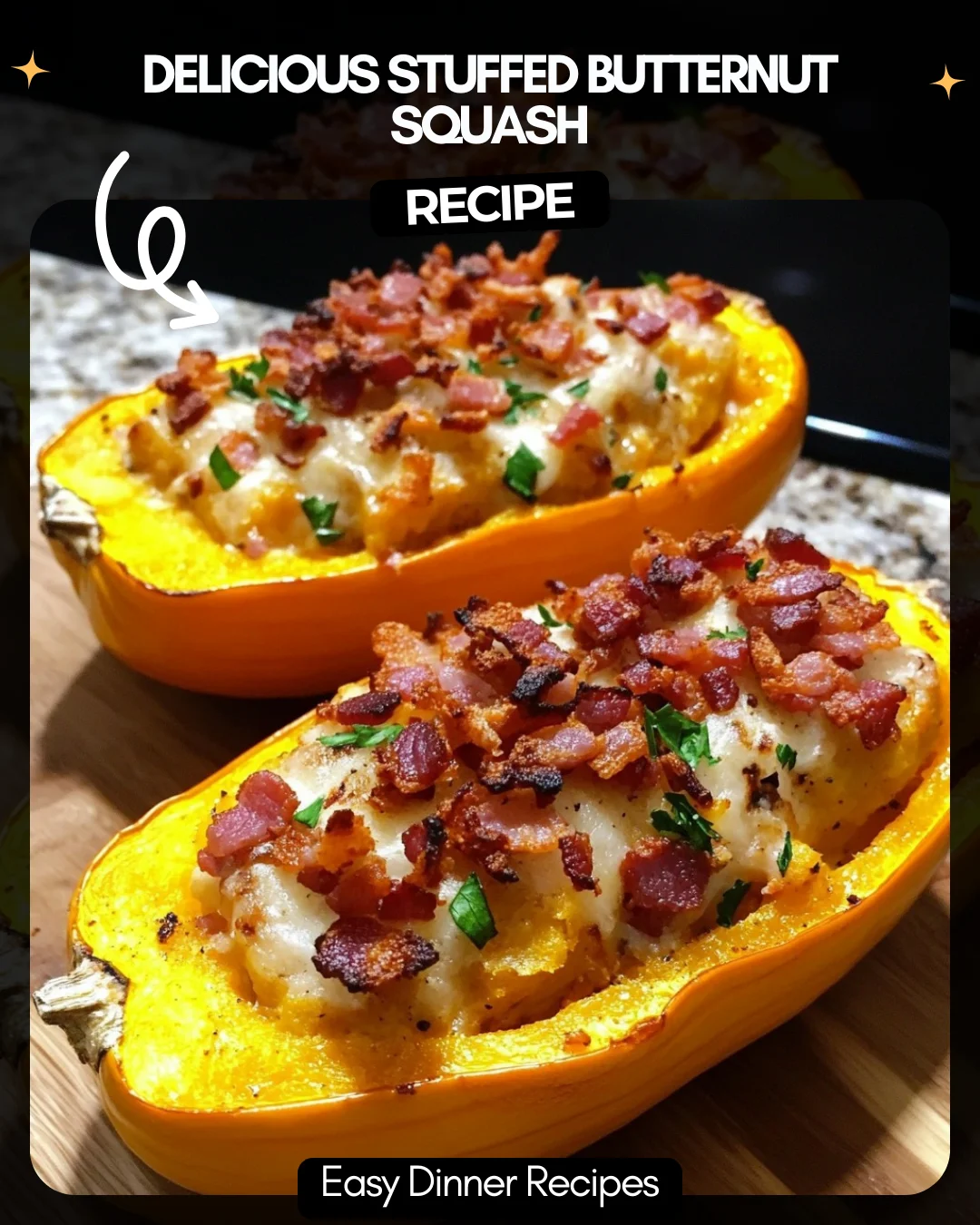 Delicious Stuffed Butternut Squash