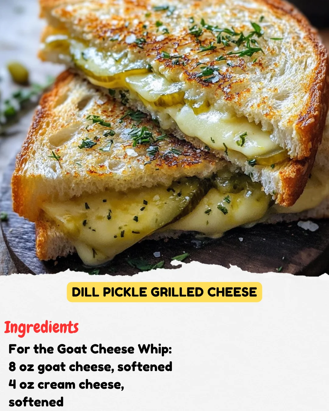 Dill Pickle Grilled Cheese