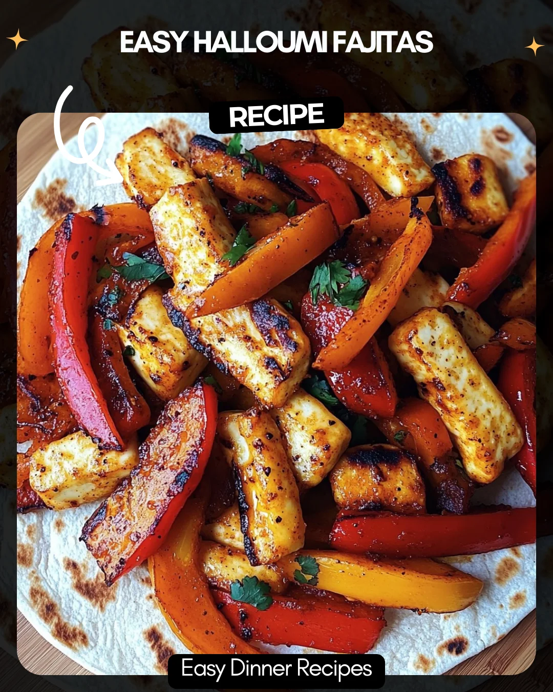 Easy Halloumi Fajitas