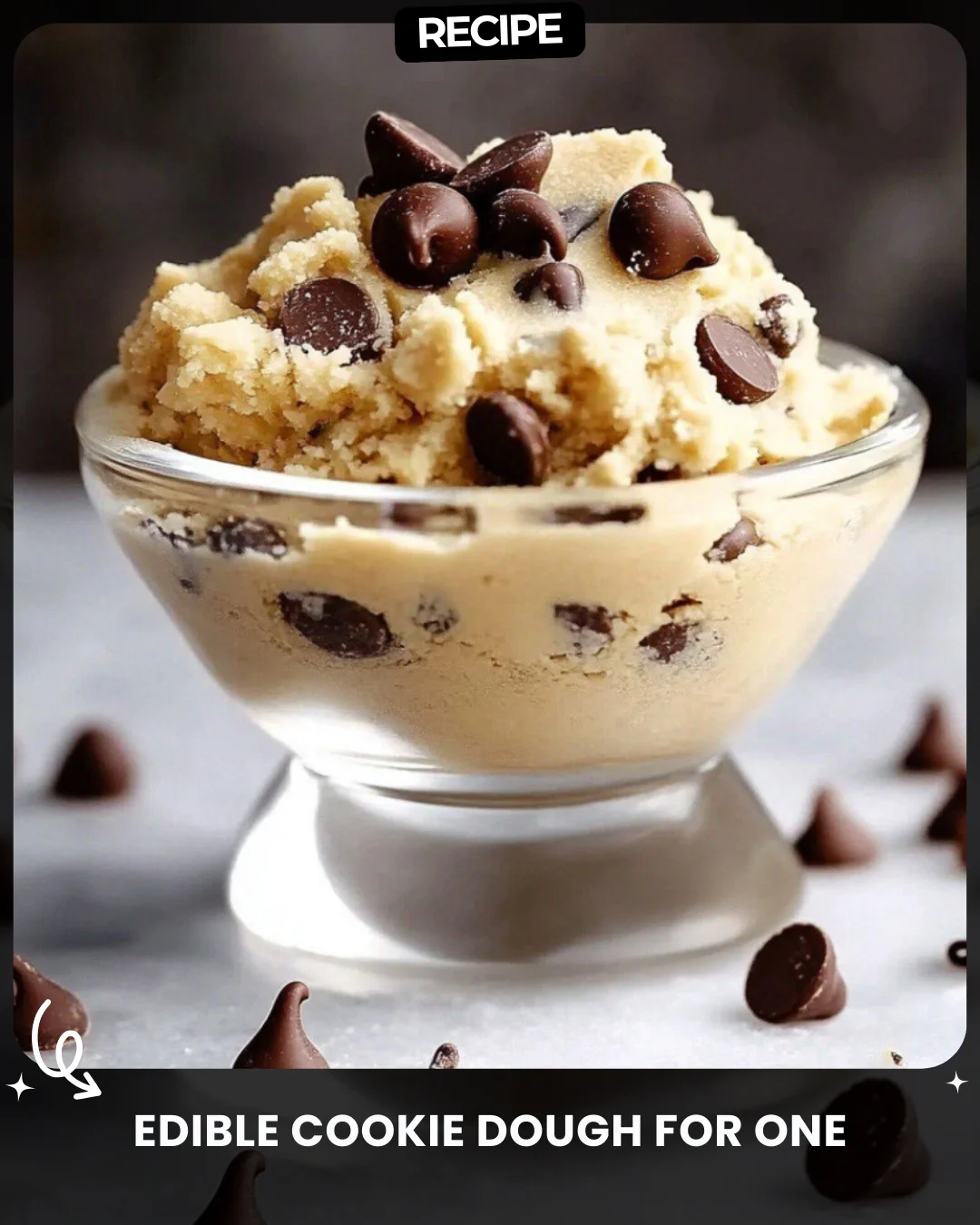 Edible Cookie Dough for One