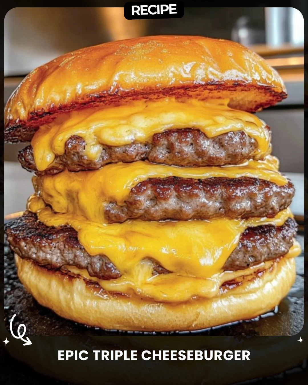 Epic Triple Cheeseburger