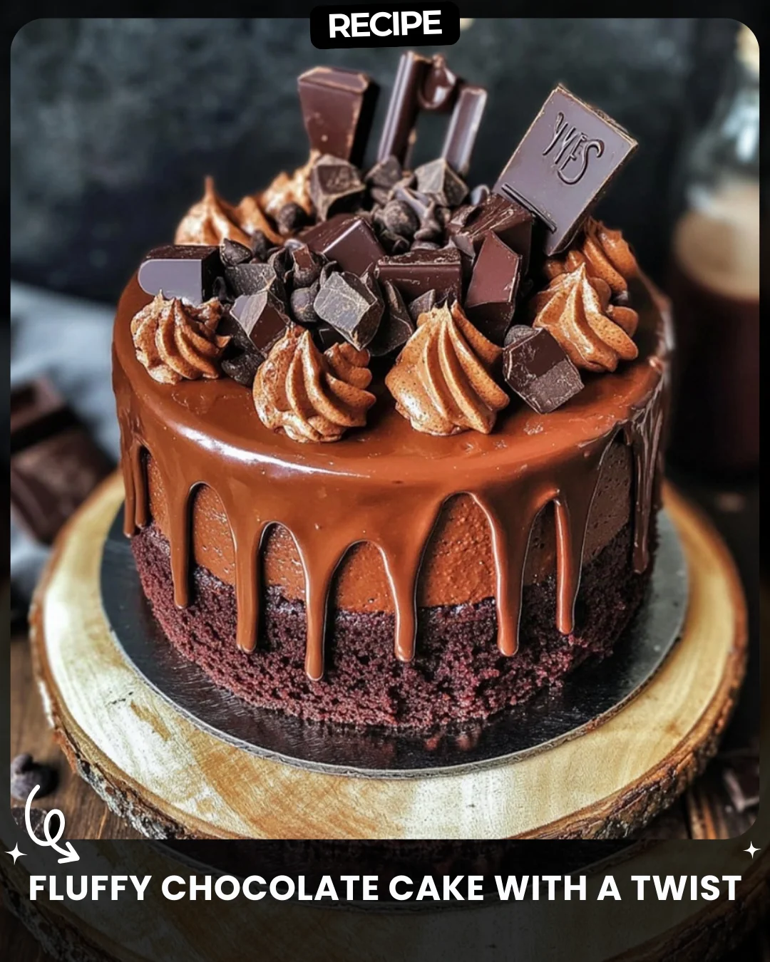 Fluffy Chocolate Cake with a Twist
