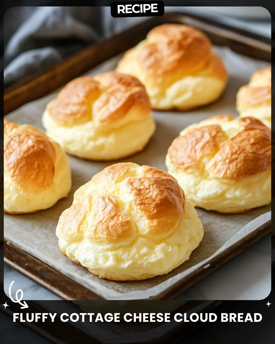 Fluffy Cottage Cheese Cloud Bread