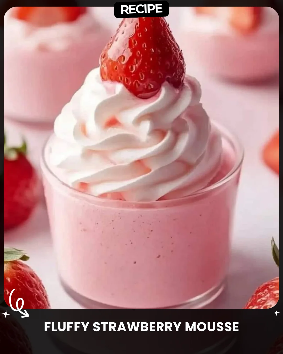 Fluffy Strawberry Mousse