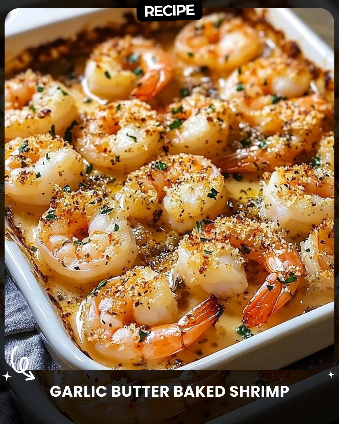 Garlic Butter Baked Shrimp