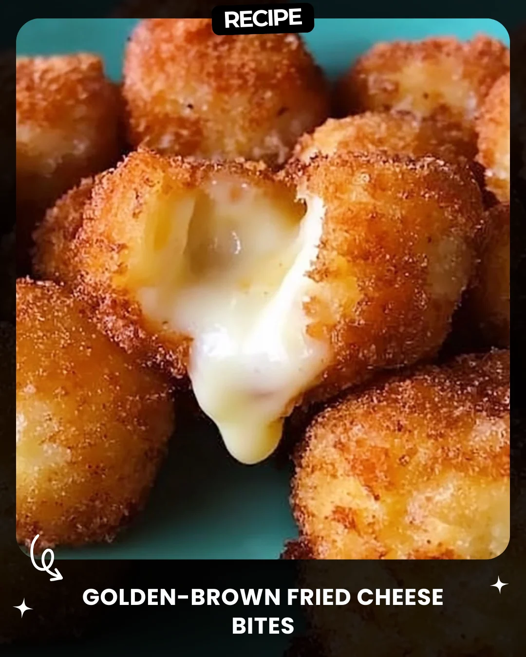 Golden-Brown Fried Cheese Bites